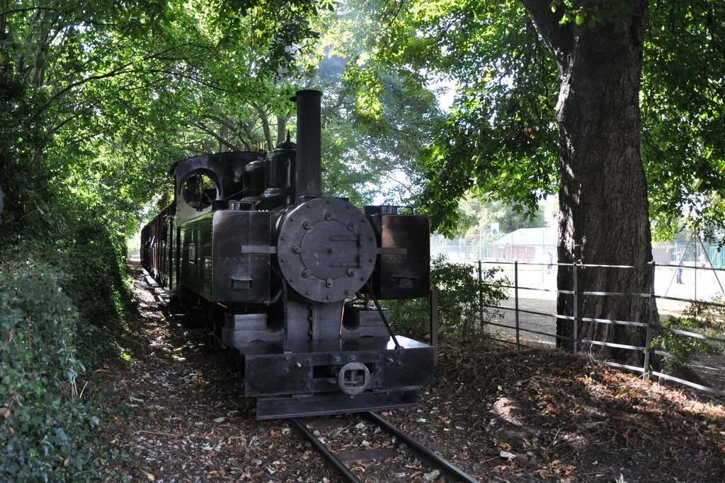 A Leighton Buzzard Railway train near Page's Park station, where the Santa Specials start from 28 November.